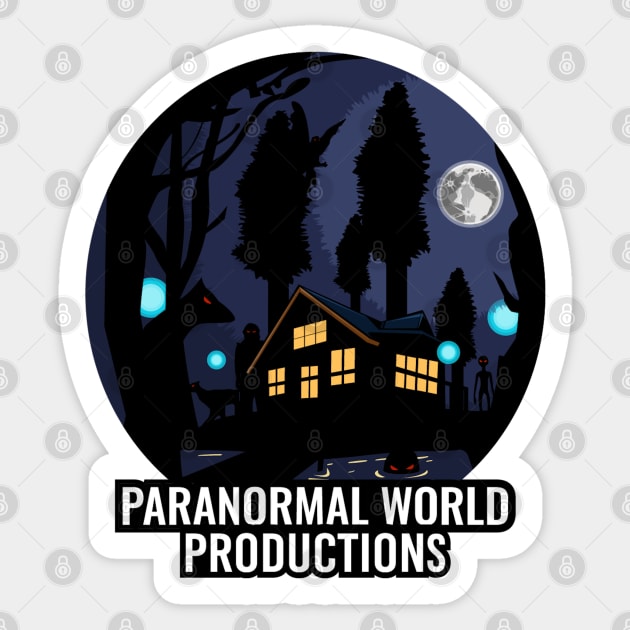 Paranormal World Productions - Original Studio Logo Sticker by Paranormal World Productions Studio